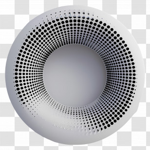 Dotted Circle - Abstract Circular Dot Pattern Transparent PNG