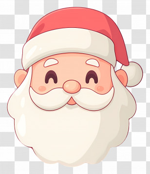 Santa Claus - Santa Claus Head Cartoon Illustration Transparent PNG