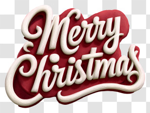 Merry Christmas Word - Merry Christmas Text Transparent PNG
