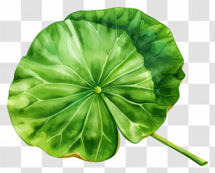 Lotus Leaf - Green Lotus Leaf Illustration Transparent PNG
