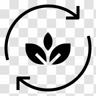 Recycle Leaves - Eco-Friendly Recycling Symbol Transparent PNG