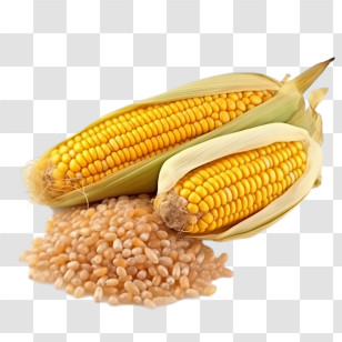 Corn - Fresh Corn Cobs And Kernels Transparent PNG