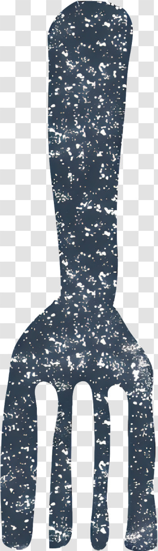 Icon - Vintage Fork Silhouette In Rustic Style Transparent PNG
