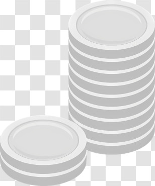 Icon - Stack Of White Plates For Kitchen Use Transparent PNG