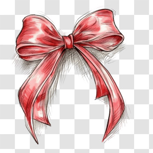 Ribbon
 - Illustration Of A Red Ribbon Bow Transparent PNG
