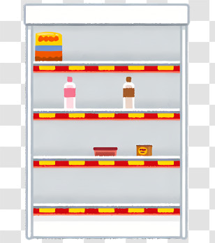Icon - Store Shelf With Products Transparent PNG
