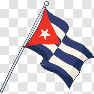 Cuba Flag - Flag Of The Republic Of Cuba Transparent PNG