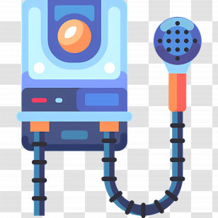 Water Heater - Colorful Shower Head Illustration Transparent PNG