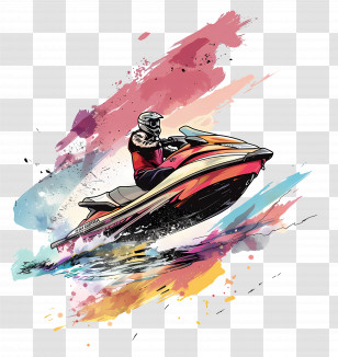 Jet Ski - Exciting Jet Ski Ride Transparent PNG