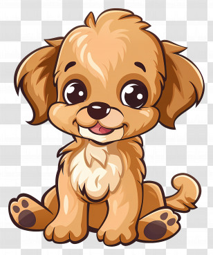 Cute Dog - Cute Cartoon Puppy Illustration Transparent PNG
