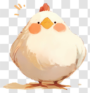 Cute Chicken - Chubby Cute Chick Transparent PNG