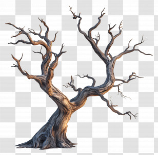 Old Dead Tree - Dead Tree Illustration Transparent PNG