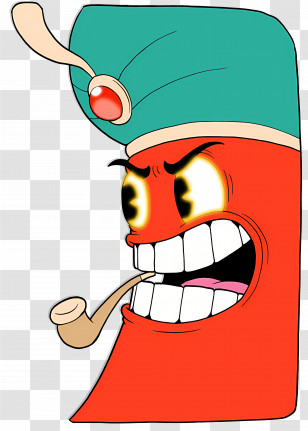 Djimmi The Great - Angry Cartoon Character With Pipe Transparent PNG