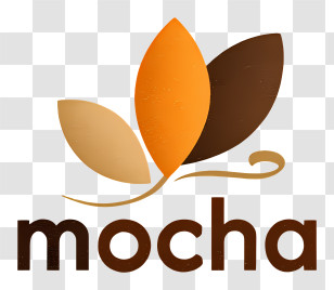 Mocha Logo - Mocha Leaf Coffee Logo Transparent PNG