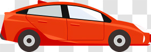 Icon - Red Sedan Car Illustration Transparent PNG