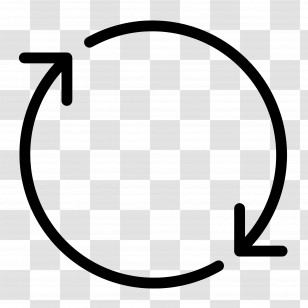 Circle Arrow - Circular Arrow Symbol Representing Rotation Concept Transparent PNG