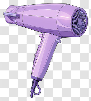 Hair Dryer - Purple Hairdryer For Styling Transparent PNG