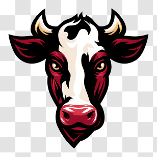 Cow Logo - Cow Head Illustration Transparent PNG
