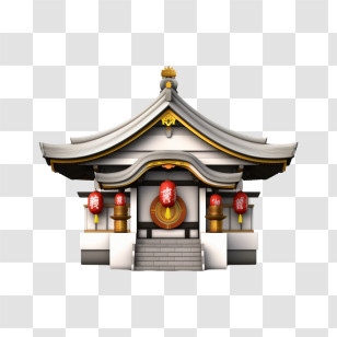 Shinto Shrine - Traditional Asian Temple Transparent PNG