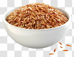 Brown Rice - Bowl Of Brown Rice Transparent PNG