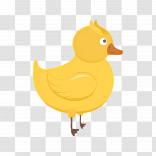 Cartoon Duck - Yellow Cartoon Duck Illustration Transparent PNG