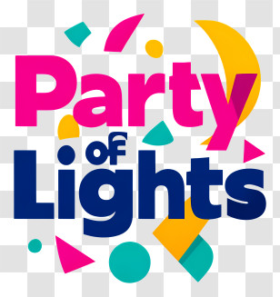 Party Of Lights - Party Of Lights Colorful Logo Transparent PNG