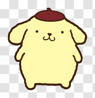 Pompompurin - Yellow Character Standing Transparent PNG