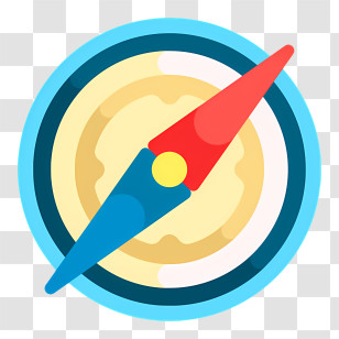 Compass Logo - Colorful Compass For Navigation Transparent PNG