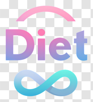 Diet Logo - Diet Infinity Gradient Logo Transparent PNG