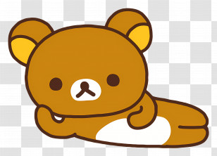 Rilakkuma - Cute Relaxed Bear Cartoon Design Transparent PNG