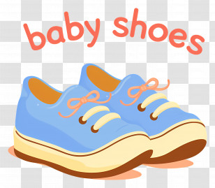 Baby Shoes - Cute Blue Baby Shoes Transparent PNG