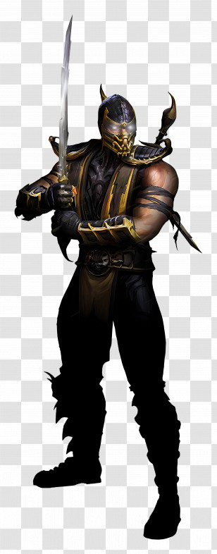 Scorpion - Armored Warrior With Sword Transparent PNG