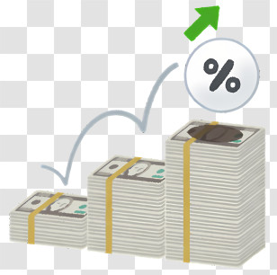 Icon - Increasing Money Growth With Interest Transparent PNG