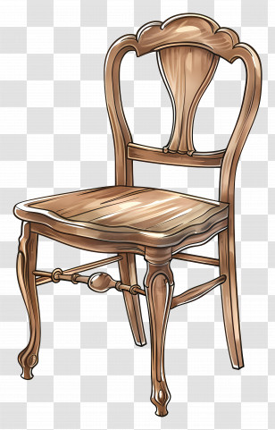 Wooden Chair - Wooden Chair Transparent PNG