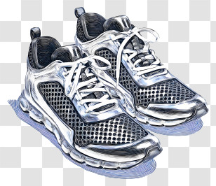 Carbon Plated Running Shoes - Stylish Mesh Sneakers Transparent PNG