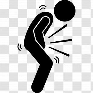 Stomach Pain - Icon Of Person In Pain Transparent PNG
