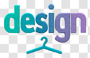 Design Logo - Design Wordmark With Hanger Transparent PNG