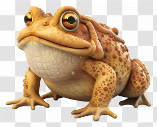 Cartoon Toad - Realistic Brown Toad Illustration Transparent PNG