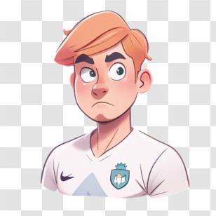 Portrait - Cartoon Illustration Of Animated Male Character Transparent PNG