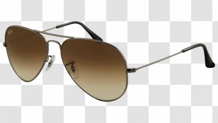 Aviator Sunglasses Ray-Ban Flash Gradient - Rayban Classic Transparent PNG