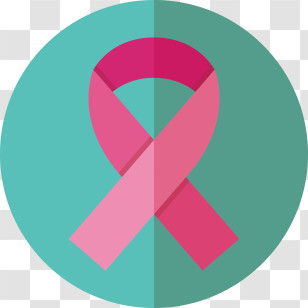 Breast Cancer Awareness - Pink Ribbon For Breast Cancer Awareness Transparent PNG