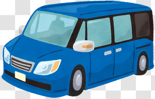 Icon - Blue Car Cartoon Illustration Transparent PNG