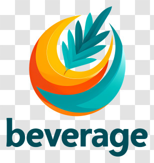 Beverage Logo - Beverage Colorful Swirl Logo Transparent PNG