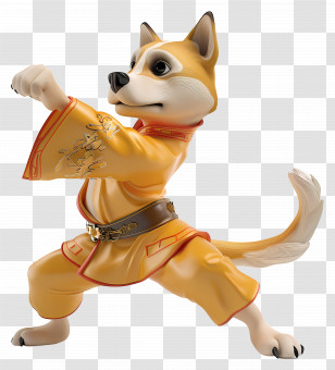 Kungfu - Martial Arts Dog Character Transparent PNG