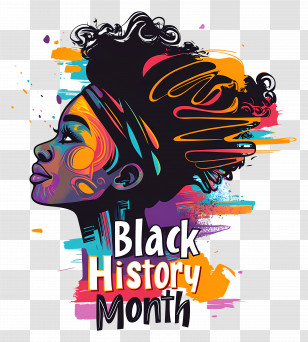 Black History Month - Colorful Black History Month Celebration Transparent PNG