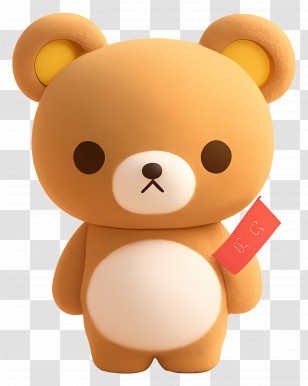 Rilakkuma - Cute Teddy Bear Character With Simple Design Transparent PNG