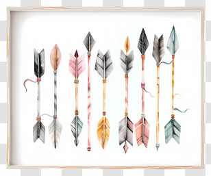 Boho Arrow - Decorative Arrows Art Transparent PNG