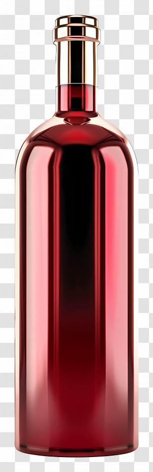 Wine - Elegant Red Wine Bottle Transparent PNG