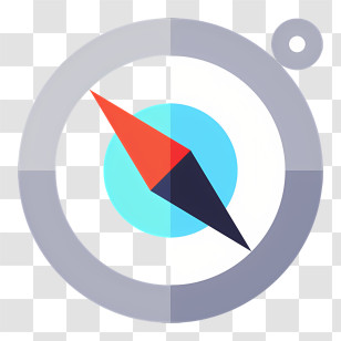 Compass Logo - Gray Compass For Navigation Transparent PNG