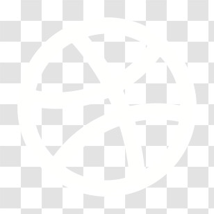 Basketball Logo - White Basketball Outline Transparent PNG